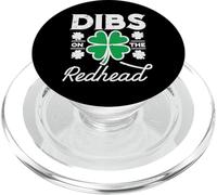 Dibs On The Redhead Shamrock St Patricks Day Donne Uomini Bambini PopSockets PopGrip per MagSafe