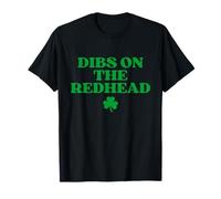 Dibs On The Redhead Shirt Funny St Patricks Day Irish Maglietta
