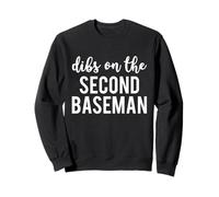 Dibs On The Second Baseman Funny Second Baseman's Wife Felpa