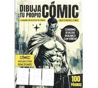 DIBUJA TU PROPIO CÓMIC | 100 páginas | Cuaderno de bocetos de cómic crea tu propio comic: Cómic en blanco para principiantes | Cuaderno de hojas en blanco con viñetas