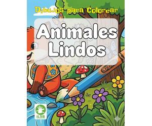 Dibujos para Colorear: Animales Lindos: 12 Páginas para Colorear para Ti