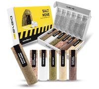 DIBYS Set Regalo di Sale Gourmet | 6 Diverse Varietà di Sale da Tutto il Mondo con Ricette Incluse | Set di Spezie con Sale alle Erbe, Sale all'Aglio, Sale Piccante & Altro | Regali per Gourmet