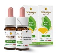 dicanapa® Olio di Canapa CBD 10% Full Spectrum - Biologico Certificato | 2×10 ml | 2000 mg | Made in Italy | Filiera Controllata con QR | Scelta quotidiana per qualità, purezza e trasparenza