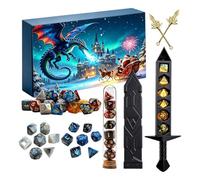 Dice Advent Calendar - 24 Day Dice Countdown Set with RPG