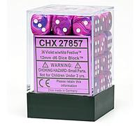 Dice Block with 36 d6 Festive Violet w/white