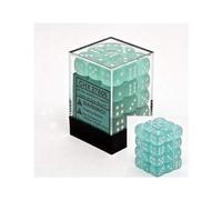 Dice Block with 36 d6 Frosted Teal w/white
