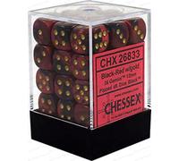 Dice Block with 36 d6 Gemini Black-Red w/gold