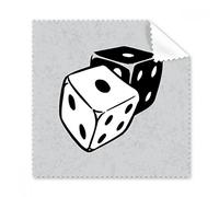 Dice casino nero bianco illustrazione occhiali panno di pulizia del pulitore dello schermo 5PCS Gift