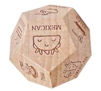 Dice Di Cibo - Die Night Dice | Cubo Notte Di Appuntamento In Legno