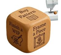 Dice di decisione del quilter - Dice di decisione in legno fatti a mano, scelte difficili, divertente decision Quilter per lezioni di opere d'arte per viaggi di viaggio