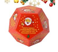 Dice Di Natale - Gioco Di Craps | Giochi Di Natale Per La Festa Di Famiglia | Santa Exchange Chop | Babbo Natale Giocare Giocattoli Per Calzini Compleanno Inverno Notte Di Famiglia V