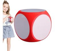 DICE DRITY ERASE - Cubo cieco per bambini da 10 cm | Grande cubo di schiuma riutilizzabile erba secca con superficie non tossica, jumbo fattore di scrittura jumbo gioco matematico