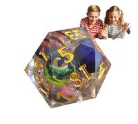 Dice Globo Oculare Galleggiante, Dadi Drago Liquido, Dice Collet UOVA Game Resin, Effetto Multi-Face, sabbie mobili, Accessori per Gioco di ruolo, Artigianato Fatto a Mano per
