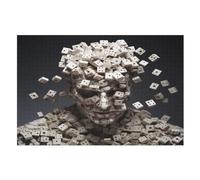 Dice Man Jigsaw Puzzle 1000 Pezzi Per Adulti Gioco Jigsaw Toys Adolescenti Puzzles Gifts Decorazione Murale (75×50cm)