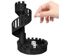 Dice Rolling Tower, Roman Castle Theme, Board Game Accessory, Ancient Desktop Decor, Heavy Duty Tabletop Structure, Ideal for RPG, Strategy Games, Party Play, Gift, Home Display Use