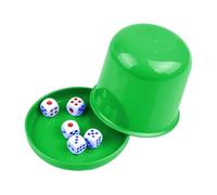 Dice Shaker Cup Fun Party Game | Shaker di riduzione del rumore con coperchio resistente e 5 dadi per intrattenimento frenetico ideale per riunioni di famiglia sfide da pub o giochi amichevoli c