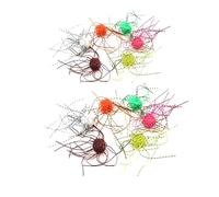 Dice Shaped Soft Fishing Bait, Fuzzy Dice Fishing Lure, Portable Soft Slow Sinking Flexible Bass Lures for Catfish and Perch Lures for Freshwater Bait (12pcs)