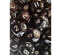 Dice4friends 70787 - Set di Dadi D12: Pearl Black (50) in Sacchetto