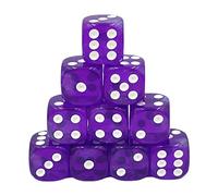 Dice4friends DIC37385 - Set di dadi D6 Galaxy: Purple Borealis (12)