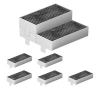 diceevil 8 Filtri a Carbone Attivo per Cappa Aspirante, Accessori Filtro Clean Air per Siemens HZ9VRCR0 17004796/Bosch HEZ9VRCR0 17004805/Neff Z821VR0 17004806/Gaggenau CA282111/Constructa CZ9VRCR0