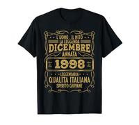 Dicembre 1998 Vintage - Maglia 28 Compleanno Anni Uomo Donna Maglietta