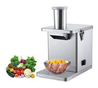 Dicer per Verdure Elettrico, Tritacarne per Verdure Commerciale 250W Tritacarichi Automatico a Cipolla Potato Cutter Food Processor Macchina per il Taglio Della Frutta con Reti Di Coltello a Spatola