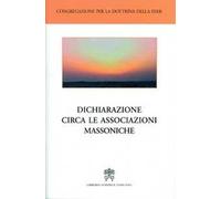 Dichiarazione circa le associazioni massoniche