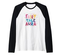 Dichiarazione Colorata dell'aura delle Fiabe Maglia con Maniche Raglan