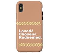 Dichiarazione di identità cristiana redenta amata scelta Custodia per iPhone X/XS