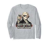 Dichiarazione di INTOSSICAZIONE Thomas Jefferson 4 luglio Maglia a Manica