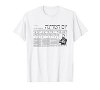 Dichiarazione di Israele 1948 Ebraico Vecchio Giornale Patriottico Maglietta