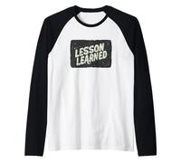 Dichiarazione di lezione appresa per uomo e donna Maglia con Maniche Raglan