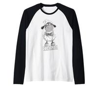 Dichiarazione di Pecore I No, Divertente Semplicemente nö No Maglia con Maniche Raglan