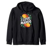 Dichiarazione I Love Mango Bold Tropical Fruit Felpa con Cappuccio