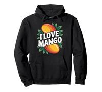 Dichiarazione I Love Mango Bold Tropical Fruit Felpa con Cappuccio