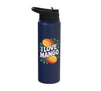 Dichiarazione I Love Mango Bold Tropical Fruit Stainless Steel Insulated Water Bottle