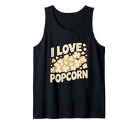 Dichiarazione I Love Popcorn Fun Snack Time Canotta