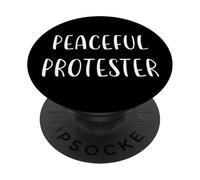 Dichiarazione pacifica di sostegno alla giustizia sociale PopSockets PopGrip Adesivo