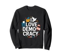 Dichiarazione patriottica I Love Democracy Felpa