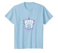 Dichiarazione sulla Passione dei Tifosi di Calcio dei Bleed Purple Maglietta, Bambini, Celeste, 12 Anni
