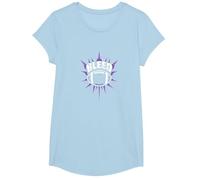 Dichiarazione sulla Passione dei Tifosi di Calcio dei Bleed Purple Maglietta, Ragazze, Celeste, M