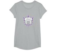 Dichiarazione sulla Passione dei Tifosi di Calcio dei Bleed Purple Maglietta, Ragazze, Grigio Melange, XS