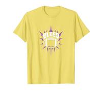 Dichiarazione sulla Passione dei Tifosi di Calcio dei Bleed Purple Maglietta, Uomo, Limone, L