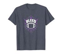 Dichiarazione sulla Passione dei Tifosi di Calcio dei Bleed Purple Maglietta, Uomo, Pervinca, XL