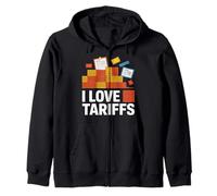 Dichiarazione sulla politica commerciale I Love Tariffs Felpa con Cappuccio