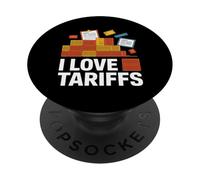 Dichiarazione sulla politica commerciale I Love Tariffs PopSockets PopGrip Adesivo