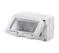 Gewiss Contenitore System GW27044 orizzontale – 4 posti – IP55 – Grigio