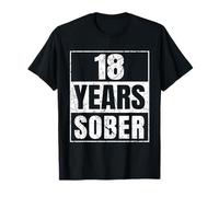Diciotto anni sobrio 18 anni Sobriety Anniversary Maglietta