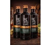 Diciotto Lune Grappa Riserva Botte Rum 5 cl - - Distilleria Marzadro - Grappa Invecchiata Premium - Morbida, Avvolgente e Aromatica - Formato Mignon da Degustazione (3bt)