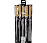 Dick 13142020H Kit lime per officina 5pz. con impugnatura in legno Lunghezza di